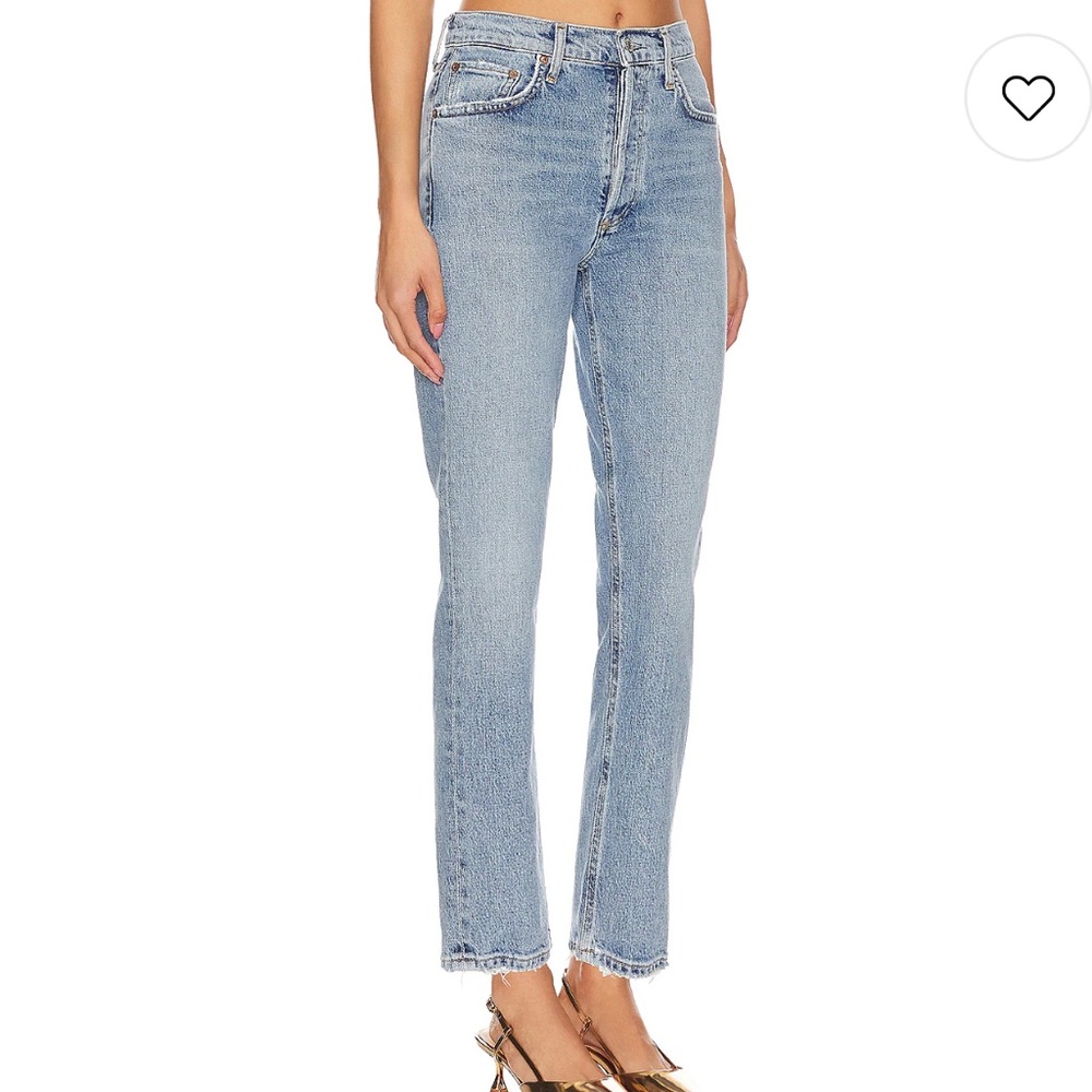 Agolde Riley High Rise Straight Crop jeans